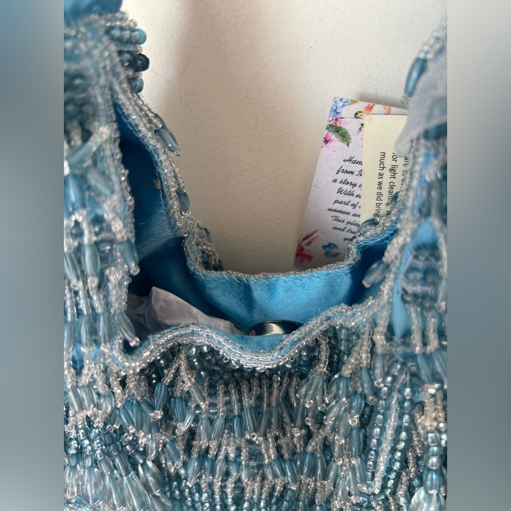 Viral Beaded Blue Bag - Picture 4 of 4